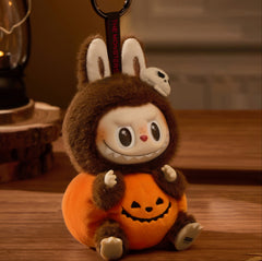 Pop Mart POP MART Weird Carnival Series-LABUBU Sitting Pumpkin Vinyl Plush Pendant Fashion Doll 15cm