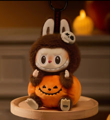 Pop Mart POP MART Weird Carnival Series-LABUBU Sitting Pumpkin Vinyl Plush Pendant Fashion Doll 15cm