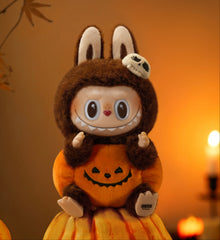 Pop Mart POP MART Weird Carnival Series-LABUBU Sitting Pumpkin Vinyl Plush Pendant Fashion Doll 15cm