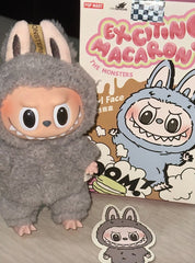 POP MART LABUBU THE MONSTERS Heart-beating macaron vinyl face generation 1 Blind box type Single blind box