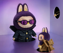 POP MART Little Milan LABUBU x PRONOUNCE - WINGS OF FORTUNE Purple Cool Hanging Card 17.5cm