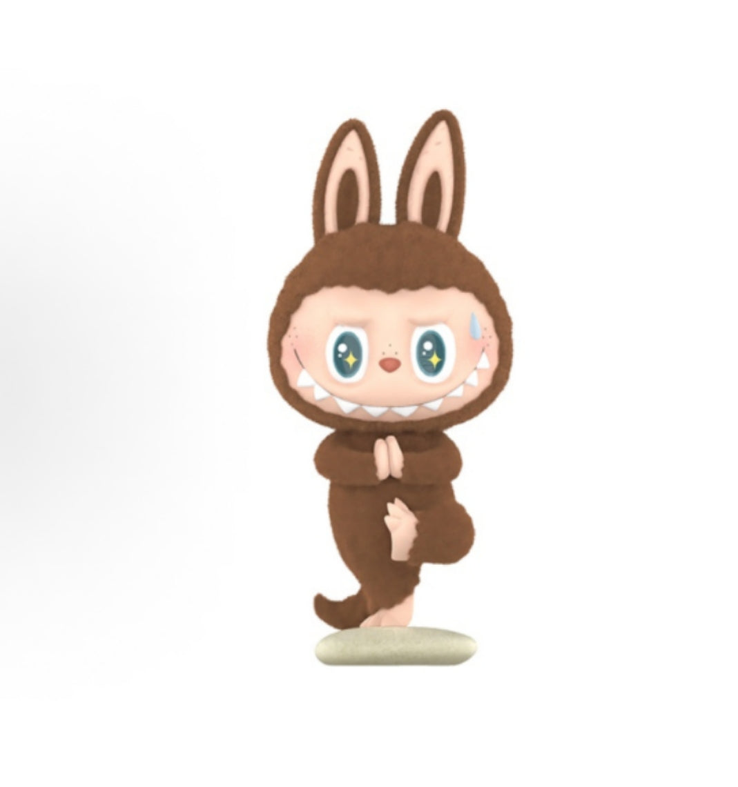 Pop Mart POP MART LABUBU Lazy Yoga Series THE MONSTERS Figures Blind Box Single Blind Box