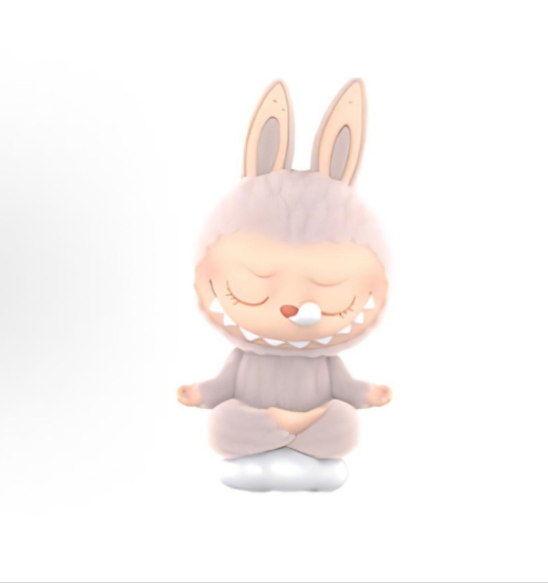 Pop Mart POP MART LABUBU Lazy Yoga Series THE MONSTERS Figures Blind Box Single Blind Box