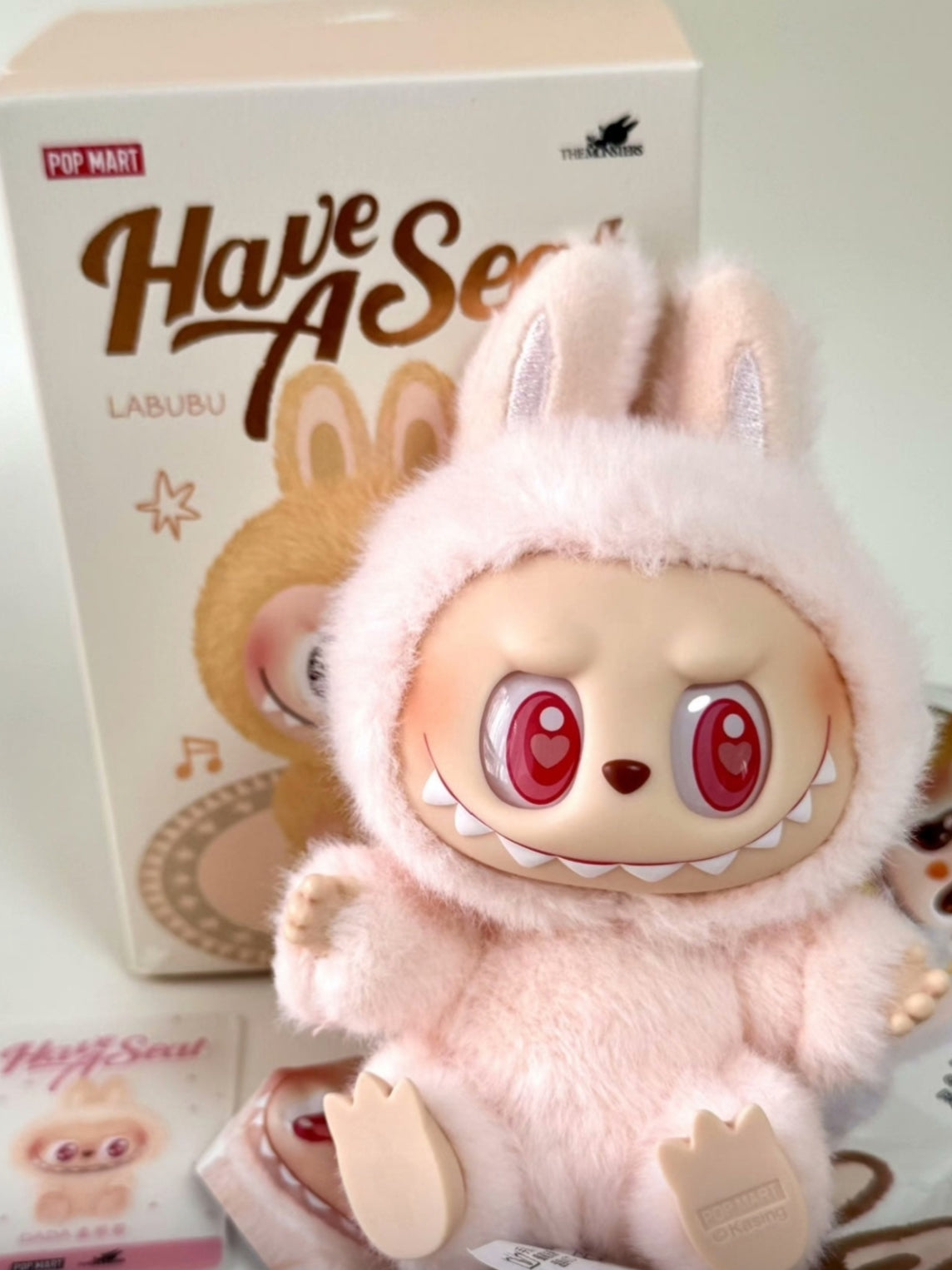 Pop Mart POP MART labubu THEMONSTERS Sit and Party Vinyl Plush Blind Box 2nd Generation Blind Box Single Blind Box