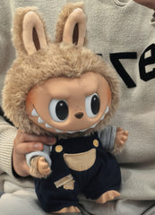 Pop Mart POP MART LABUBU time to chill labubu first generation cute doll plush doll 37cm high